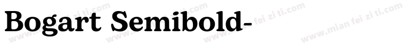 Bogart Semibold字体转换